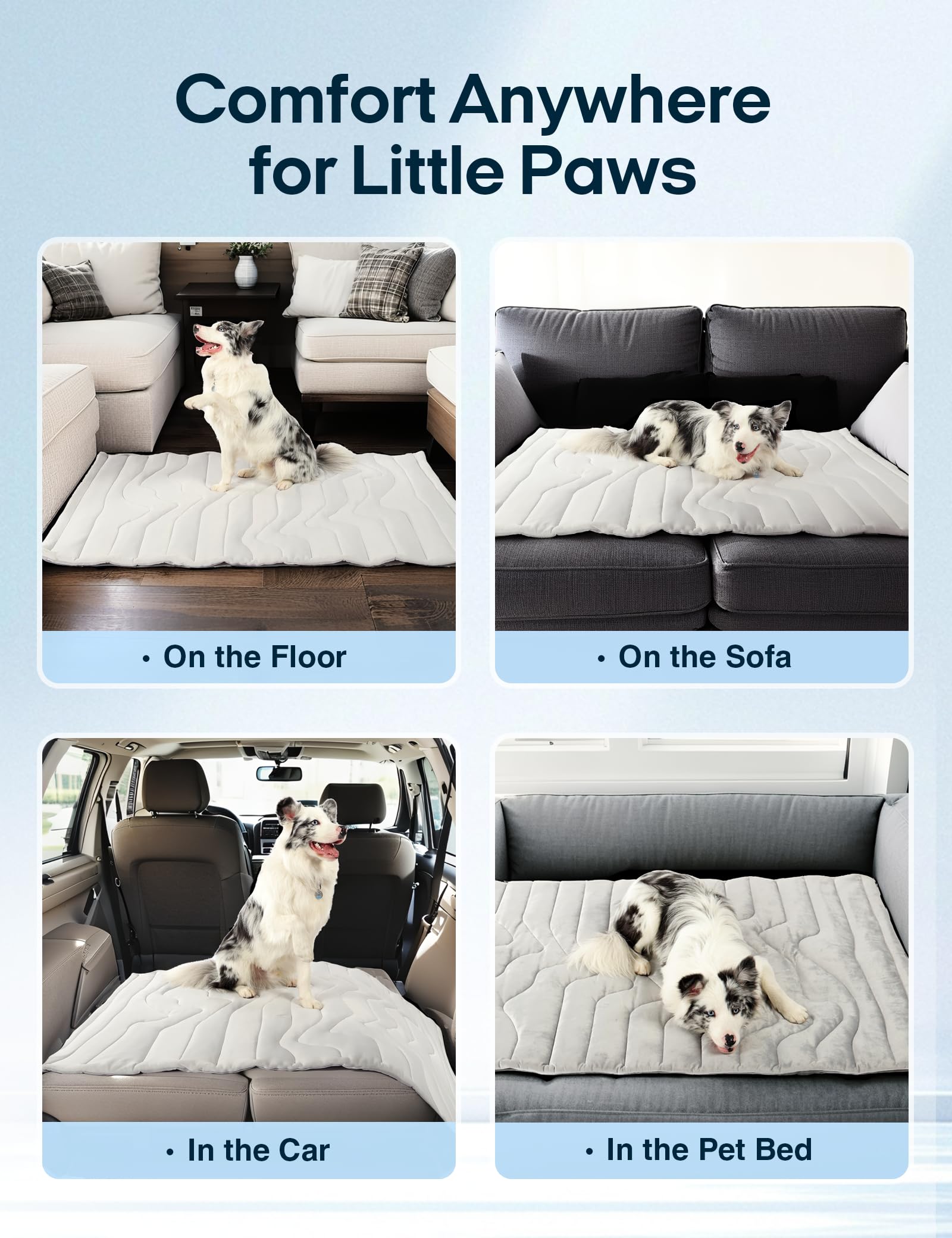 Zonli Dog Cooling Mat, 36' X 23' Medium, Reversible Cooling Pad For Dogs & Cats (Cool & Warm), Durable & Machine Washable, Pet